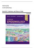 Test Bank - Gordis Epidemiology, 6th Edition (Celentano, 2019), Chapter 1-20 | All Chapters