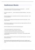 Healthstream Module exam 2023 with 100&percnt; correct answers