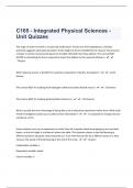C165 - Integrated Physical Sciences  Questions With Answers