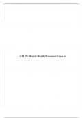 ATI PN Mental Health Proctored Exam A