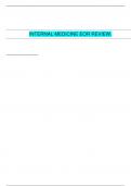 INTERNAL MEDICINE EOR REVIEW.| VERIFIED SOLUTION 