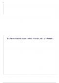 PN Mental Health Exam Online Practice 2023 A 1-50 Q&A