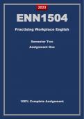 ENN1504 Assignment 1 Semester 2 (Due 16 August 2023)