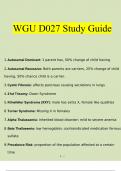 WGU D027 Study Guide 2023 Complete Solutions | 100% Verified