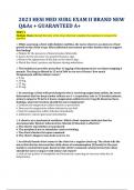 2023 HESI MED SURG EXAM II BRAND NEW Q&As &plus; GUARANTEED A&plus;&period;