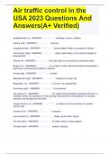 Air traffic control in the USA 2023 Questions And Answers&lpar;A&plus; Verified&rpar;