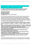HESI Fundamentals Practice Quiz HESI Patient Reviews with RN Case Studies and Practice Test