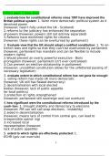 A-level Politics - Paper 2 essay plans