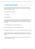 mn 551  Patho   &vert; Questions and Answers with complete solution