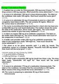 Dosage Calculation Practice Test  Answered Graded