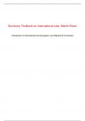 Summary Textbook on International Law, Martin Dixon   Introduction to International and European Law (Maastricht University)