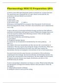 Pharmacology HESI V2 Preparation&colon; Q&A