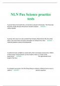 NLN Pax Science practice tests