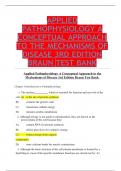Applied Pathophysiology A Conceptual Approach to the Mechanisms of Disease 3rd Edition Braun Test Bank 