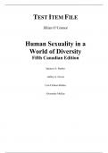 Human Sexuality in a World of Diversity, 5th Canadian Edition 5e Spencer Rathus, Jeffrey Nevid, Lois Fichner, Rathus Edward, Herold Alex McKay (Instructor Manual with Test Bank) 	