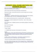 SURGERY ORAL EXAMS QESTIONS AND  ANSWERS 2023 &lpar;A&plus;&rpar;
