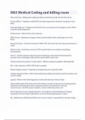 Nha Medical Coding And Billing Exam 2022 With Complete Solution