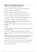 WGU C175 Study Notecards &semi;&lpar;2023 WITH COMPLETE  SOLUTION GUIDE&rpar;