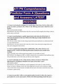 ATI PN Comprehensive Predictor Form A &comma;B&comma;C &vert;Questions and Answers 2023