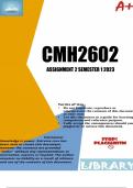 CMH2602 ASSIGNMENT 2 SEMESTER 1 2023