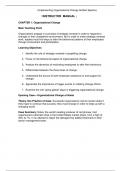 Implementing Organizational Change 3e Bert Spector (Instructor Manual)