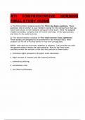 ATI COMPREHENSIVE NURSING FINAL STUDY GUIDE 2023&period; GRADED A&plus;