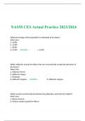 NASM CES Actual Practice 2023/2024