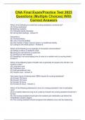 CNA Final Exam/Practice Test 2023 Questions (Multiple Choices) With Correct Answers