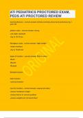 ATI PEDIATRICS PROCTORED EXAM&comma; PEDS ATI PROCTORED REVIEW&vert;UPDATED&VERIFIED&vert;WITH SOLUTIONS&vert;GUARANTEED SUCCESS