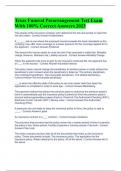 Texas Funeral Prearrangement Test Exam With 100&percnt; Correct Answers 2023