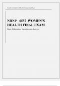  Midterm Exam: NRNP 6552/ NRNP6552 Advanced Nurse Practice in Reproductive Health Care Midterm 