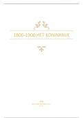 Hoorcollege aantekeningen Het Koninkrijk  (OAGS-H1NLKON-17)  Geschiedenis van Nederland