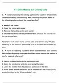 ATI Skills Module 3&period;0&colon; Ostomy Care Quiz 2023 with complete solution