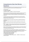 Comprehensive Gero Hesi Review Questions &lpar;2023 COMPLETE WITH ANSWERS&rpar;