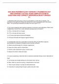 2023 HESI PHARMACOLOGY VERSION 3 &sol;PHARMACOLOGY HESI VERSION 3 ACTUAL EXAM COMPLETE EXAM 55 QUESTIONS AND CORRECT ANSWERS&vert;ALREADY GRADED A&plus;