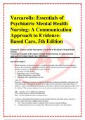 Varcarolis: Essentials of Psychiatric Mental Health Nursing: A Communication Approach to Evidence-Based Care, 5th Edition