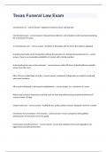 Texas Funeral Law Exam 2023 with 100&percnt; correct answers