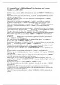 CA Aceable Driver's Ed Final Exam With Questions and Answers Graded A&plus; &lowbar; 100&percnt; 2023