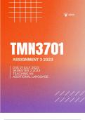 TMN3701 ASSIGNMENT 3 SEMESTER 1 2023