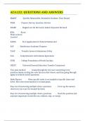 ACA122&colon; QUESTIONS AND ANSWERS
