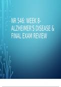 NR 546 Week 8 Review and Final Exam Review ppt