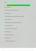 nclex sata UNIT 2 SECOND ORDER TEST RATED 100 &percnt; CORRECT