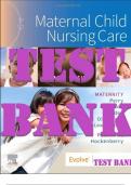 TEST BANK for Maternal Child Nursing Care 7th Edition by Perry, Hockenberry, Lowdermilk, Cashion, Alden, Olshan. ISBN-13 978-0323776714. (Complete Chapters 1-50).