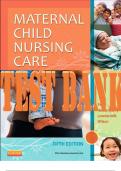 TEST BANK for Maternal Child Nursing Care 5th Edition by Perry&comma; Hockenberry&comma; Lowdermilk and Wilson&period; &vert; All Chapters 1-49  