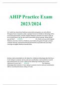 AHIP Practice Exam 2023/2024 