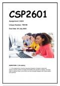 CSP2601 ASS 3 2023 Answers