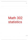 Math 302 statistics revised edition 2023&sol;2024
