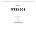 Mte1501 assignment 3 2023 full assignment answers