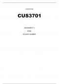 Cus3701 assignment 3 2023 full assignment answers 