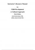 Child Development A Cultural Approach, 3e Jeffery Jensen, Lene Arnett Jensen (Instructor Manual)